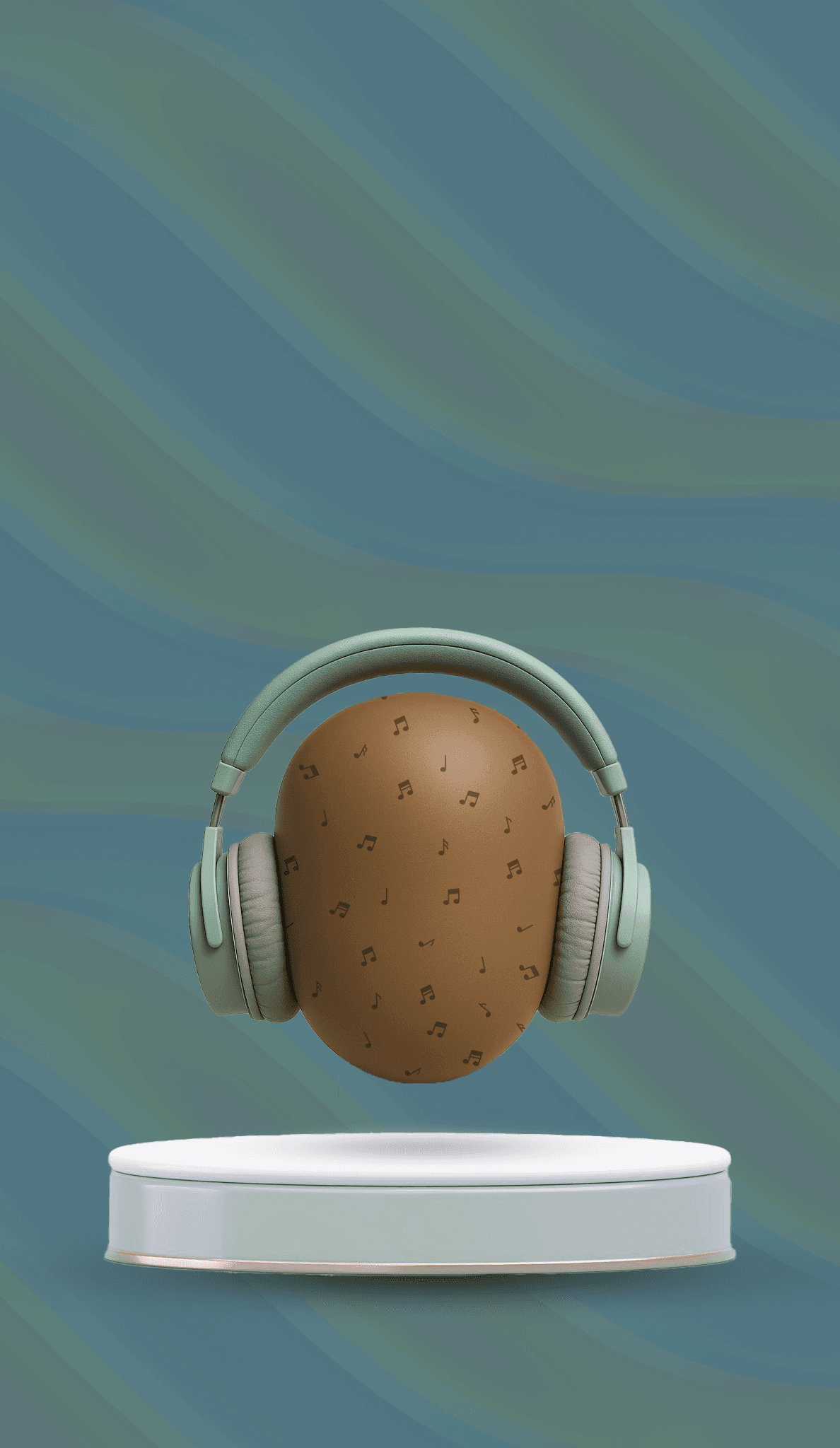 just a face with head phones on